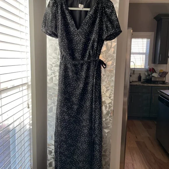 A New Day Target Maxi Full Length Black Floral Dress - Picture 5 of 12